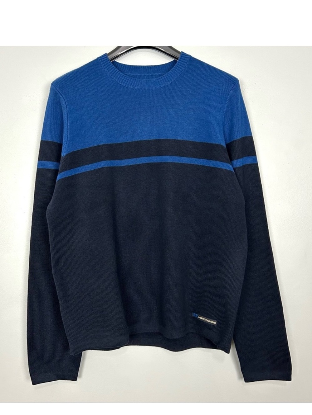 Abercrombie & Fitch Vintage 90’s Sweater Men’s Size L Crew Neck Pullover Stripes